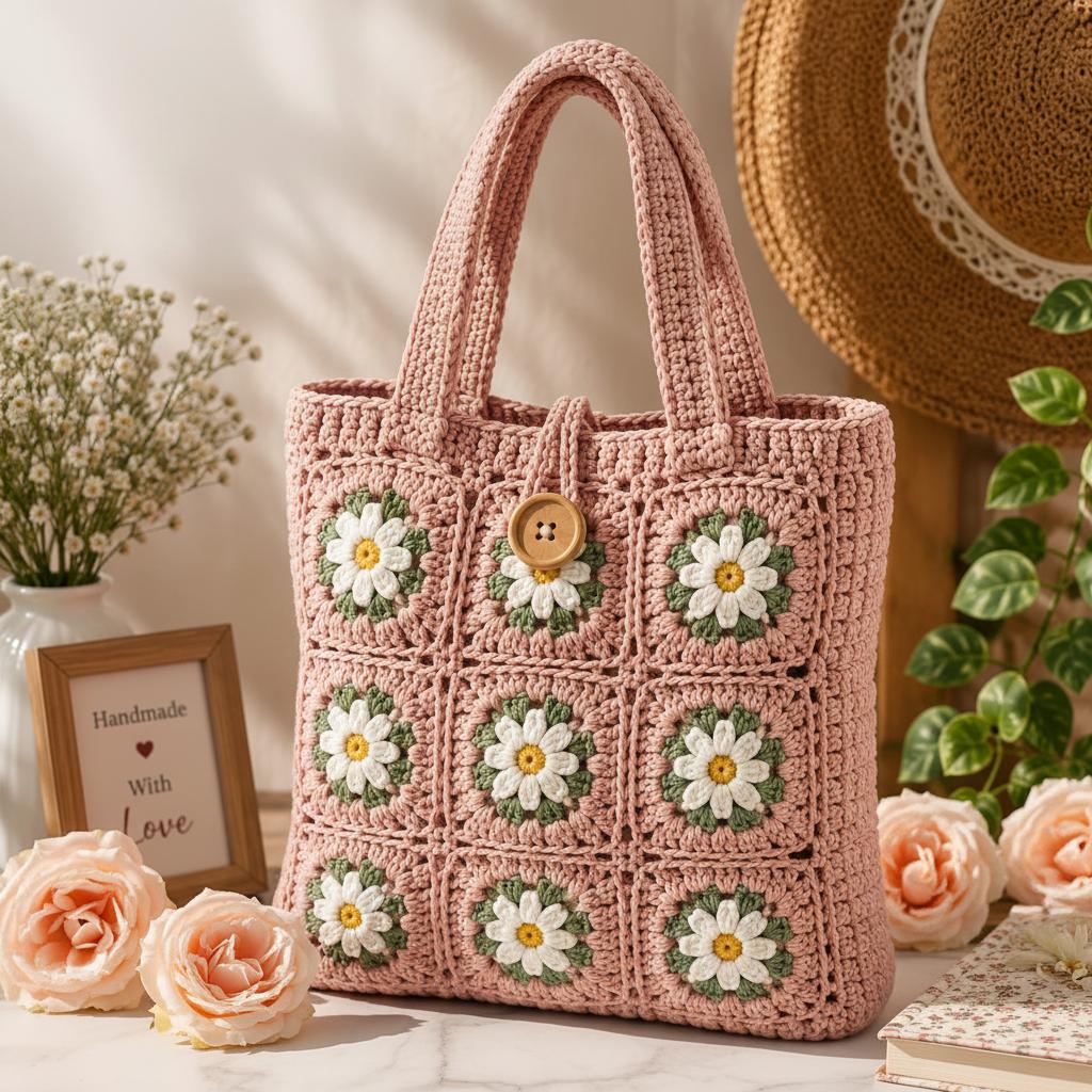 Crochet Tote Bag