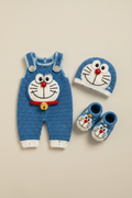 Doraemon Crochet Baby Romper Set